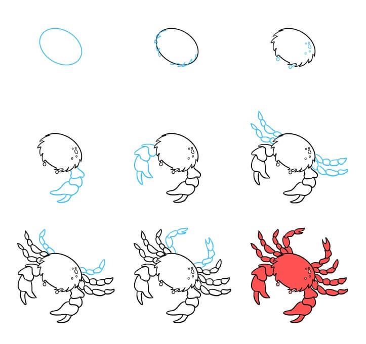 idée de crabe (29) dessin