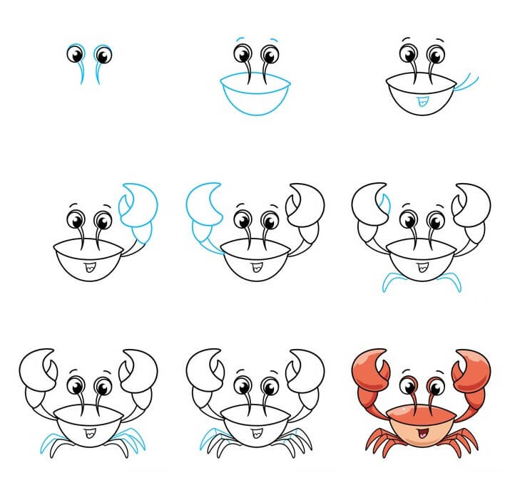 idée de crabe (32) dessin
