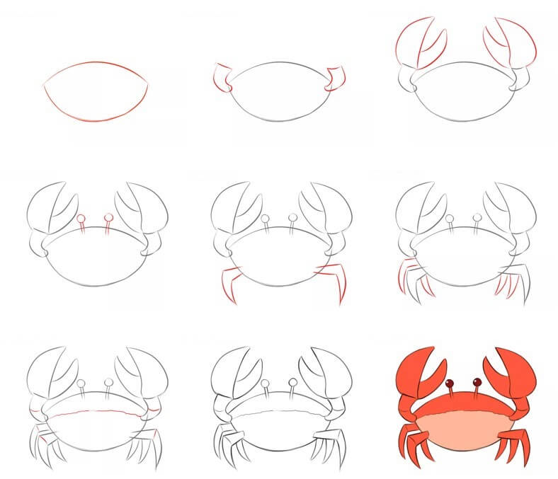 idée de crabe (33) dessin