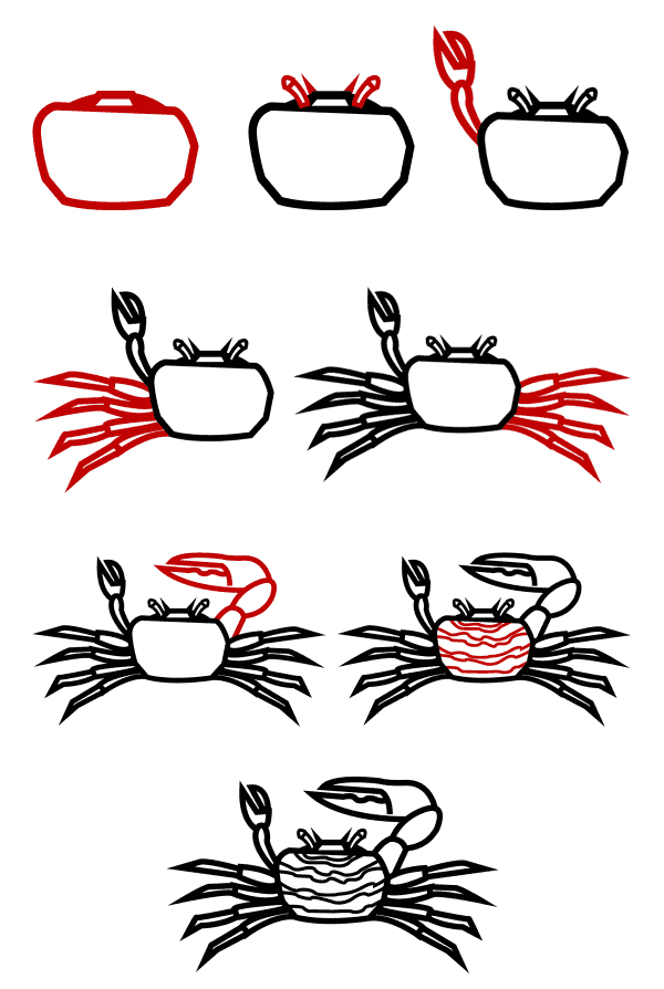 idée de crabe (36) dessin