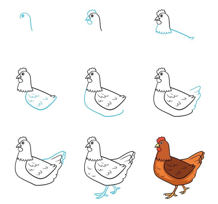 idée de poulet (11) dessin