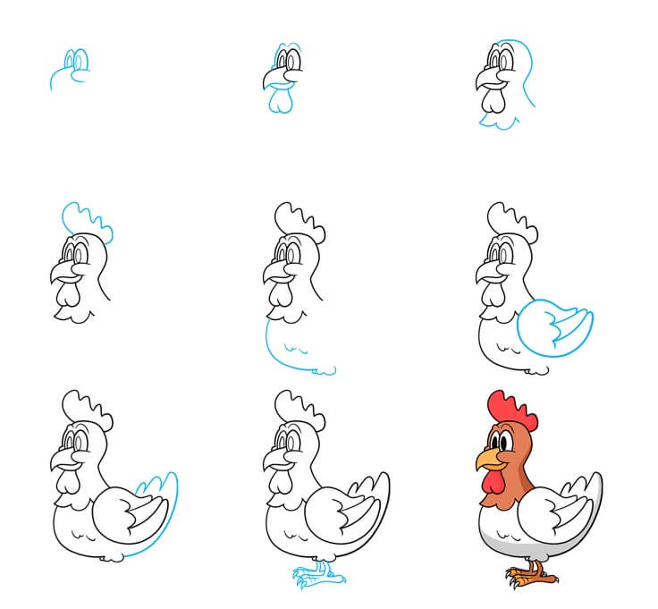 idée de poulet (15) dessin