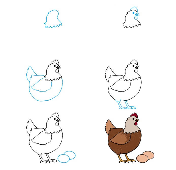 idée de poulet (16) dessin