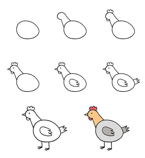 idée de poulet (2) dessin