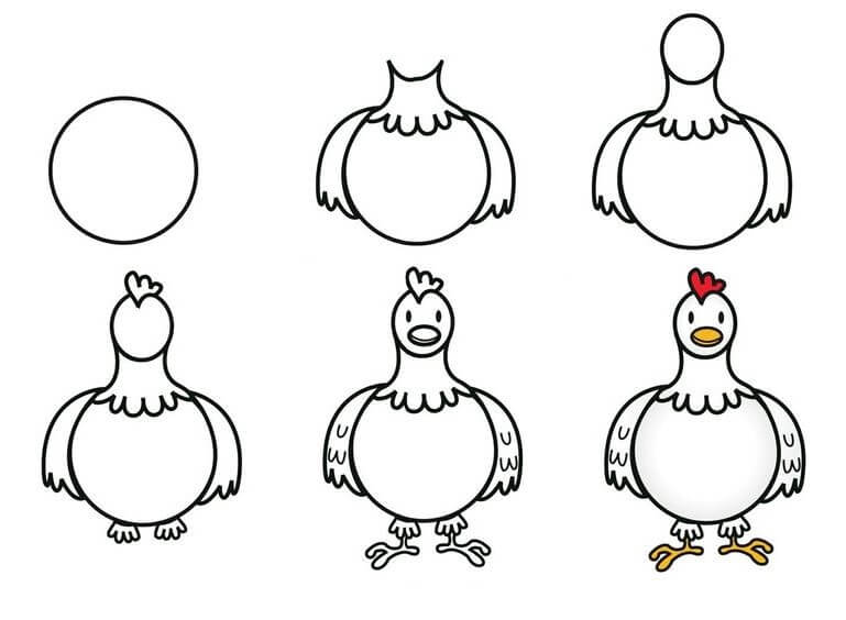 idée de poulet (3) dessin