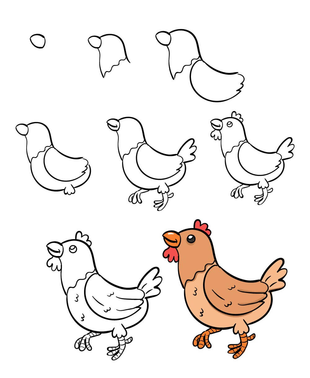 idée de poulet (5) dessin