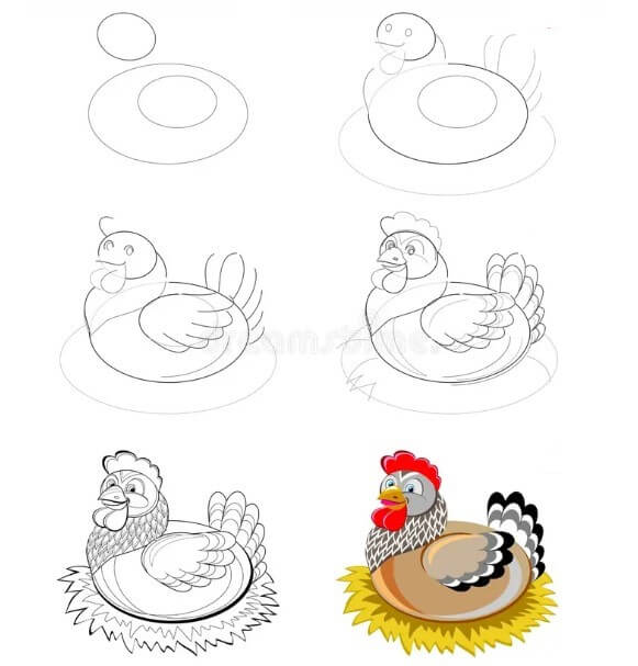 idée de poulet (9) dessin