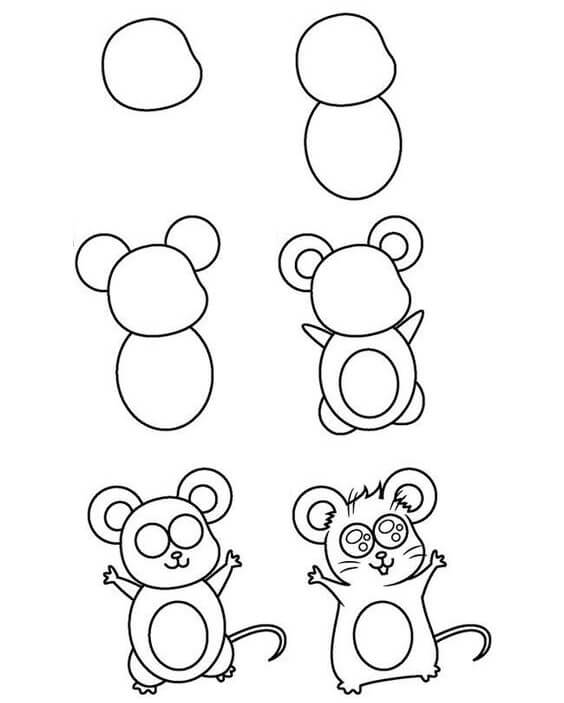 idée de souris (13) dessin