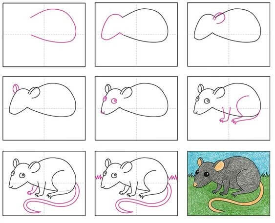 idée de souris (16) dessin