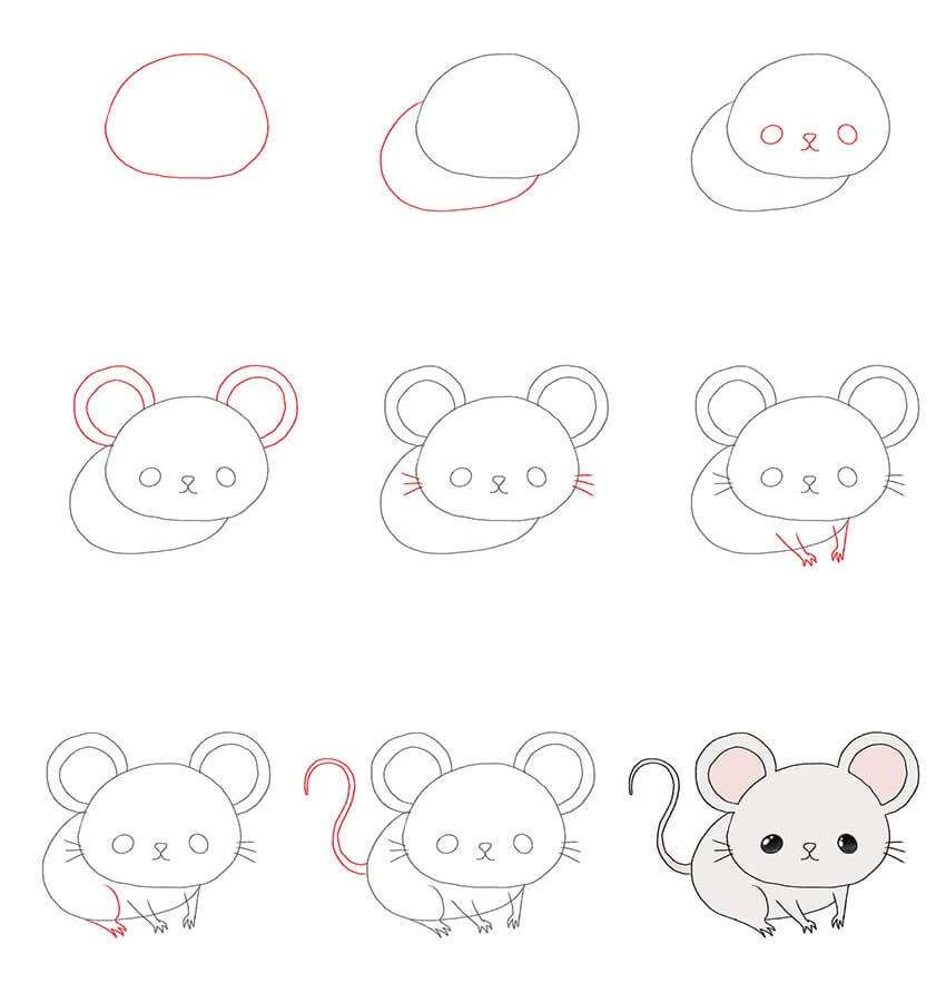 idée de souris (20) dessin
