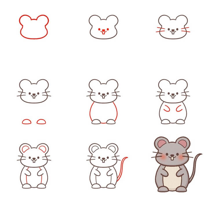 idée de souris (28) dessin