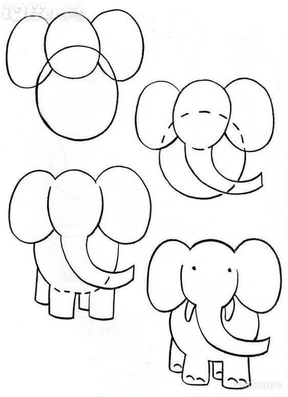 idée d'éléphant (12) dessin