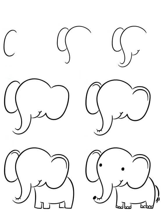 idée d'éléphant (23) dessin