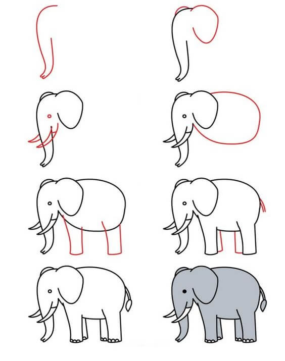 idée d’éléphant (24) dessin