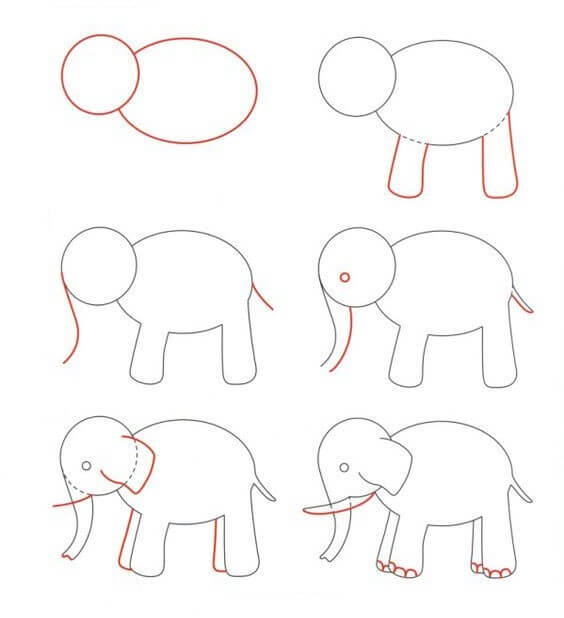 idée d'éléphant (26) dessin