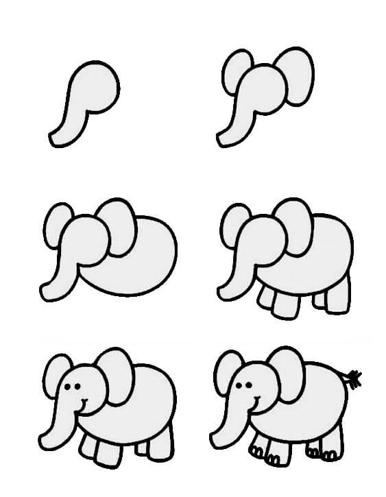 idée d’éléphant (3) dessin