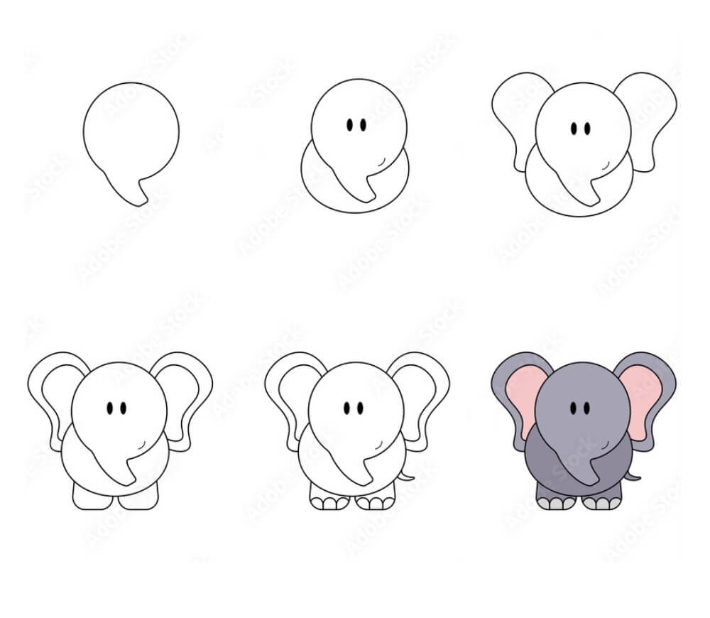 idée d’éléphant (32) dessin