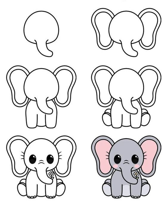 idée d'éléphant (33) dessin