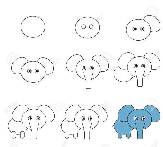 idée d’éléphant (36) dessin