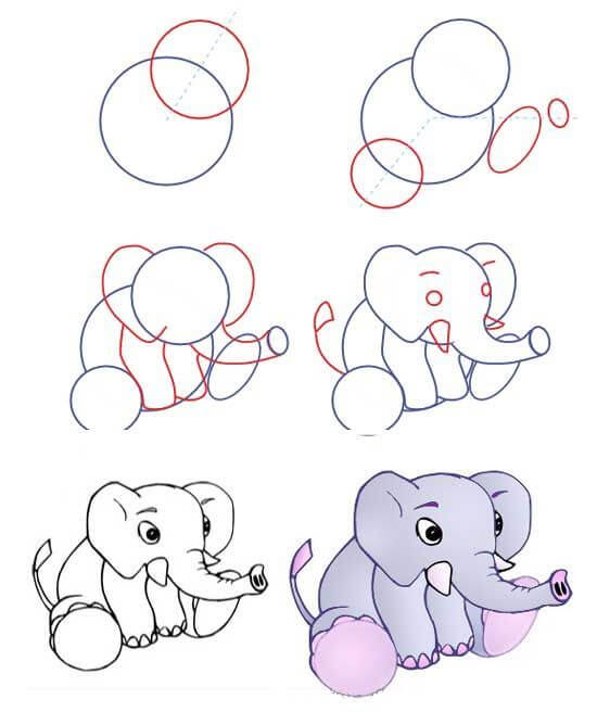 idée d'éléphant (37) dessin