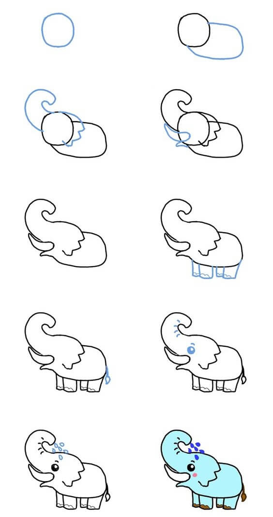 idée d’éléphant (4) dessin