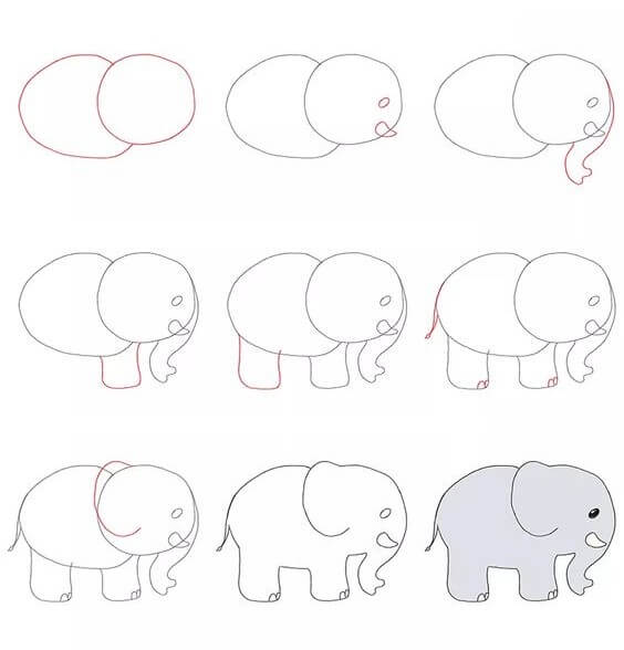 idée d'éléphant (41) dessin