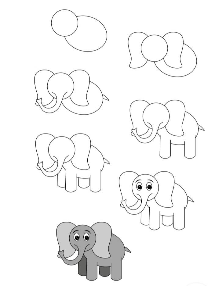 idée d'éléphant (42) dessin