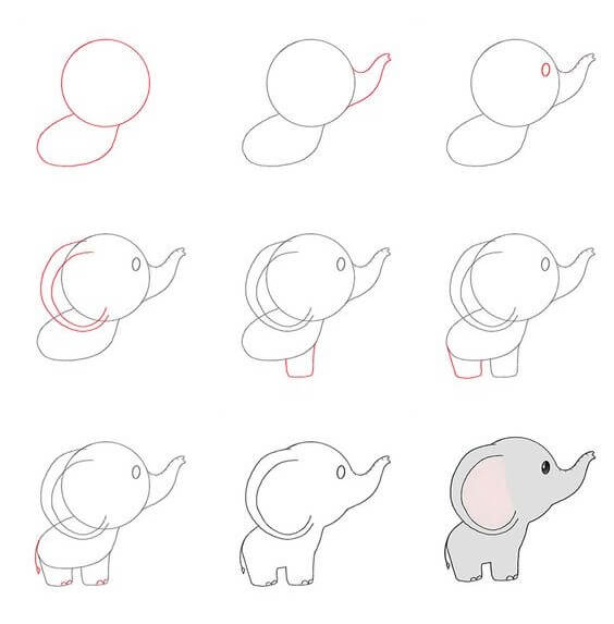 idée d'éléphant (44) dessin