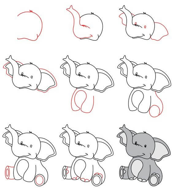 idée d’éléphant (5) dessin