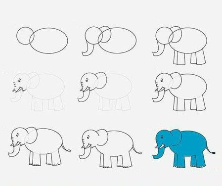 idée d'éléphant (52) dessin