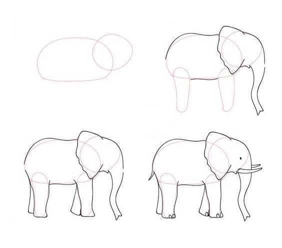 idée d’éléphant (53) dessin