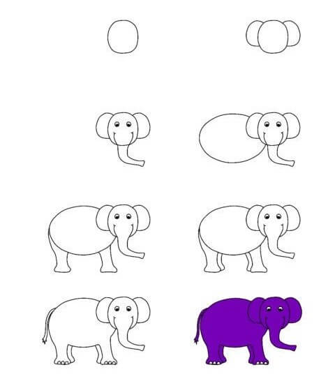 idée d'éléphant (54) dessin