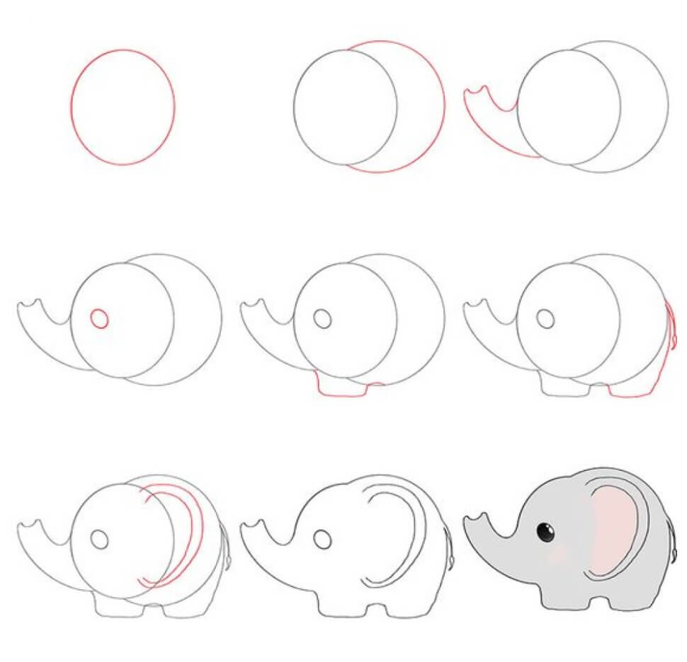 idée d'éléphant (57) dessin