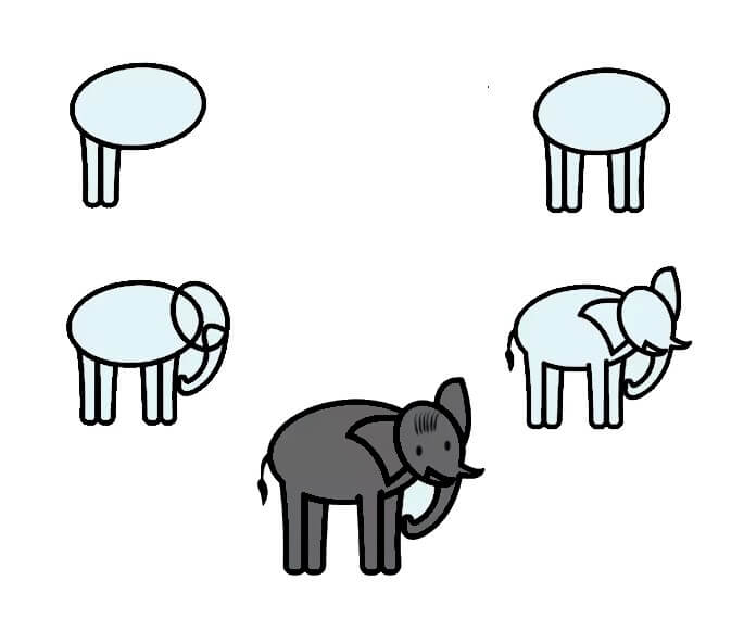 idée d'éléphant (58) dessin