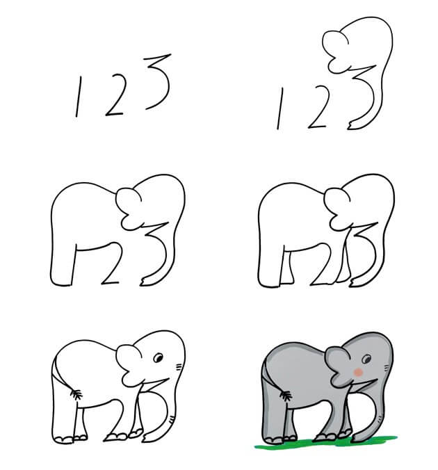 idée d’éléphant (59) dessin
