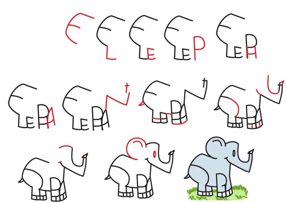 idée d’éléphant (65) dessin