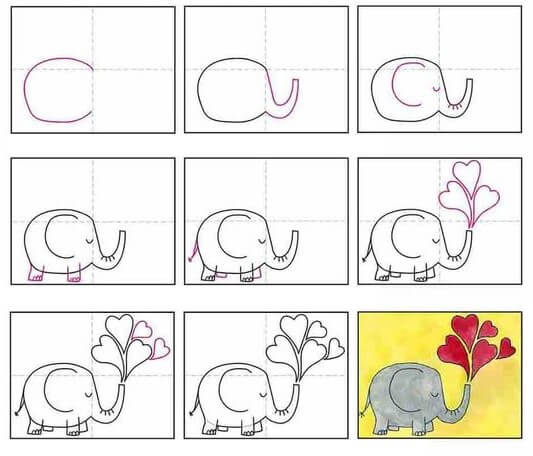 idée d’éléphant (7) dessin