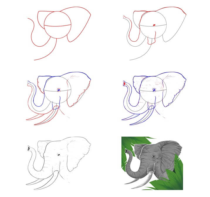 idée d’éléphant (75) dessin