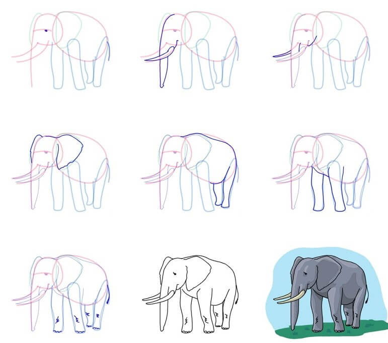 idée d’éléphant (77) dessin