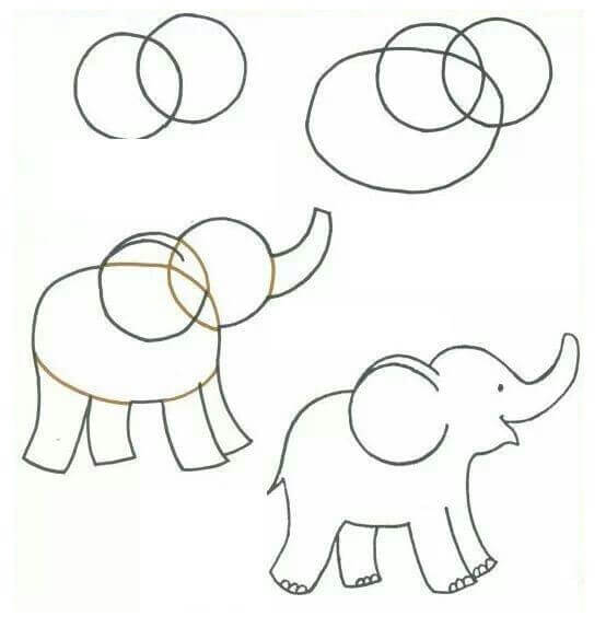 idée d'éléphant (8) dessin