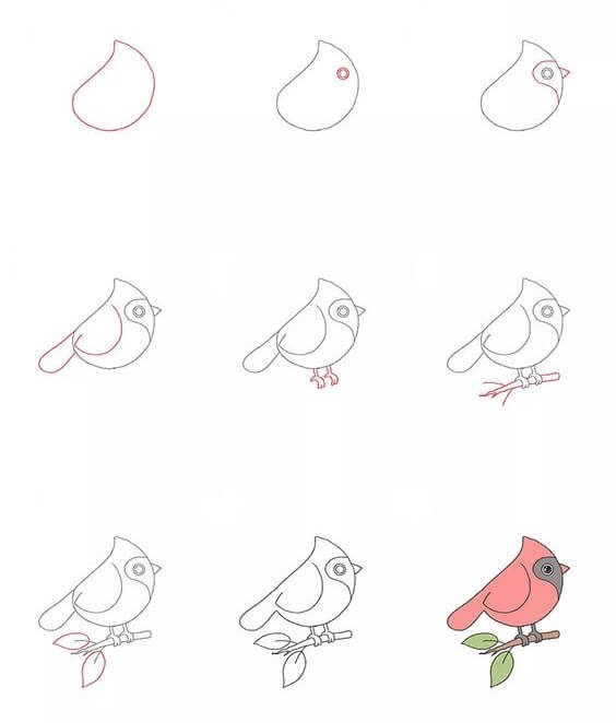 Idée d'oiseau (16) dessin