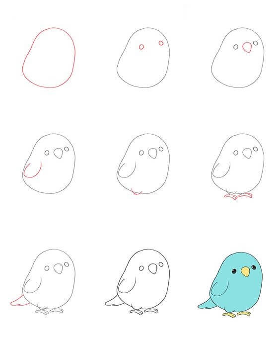 Idée d'oiseau (17) dessin