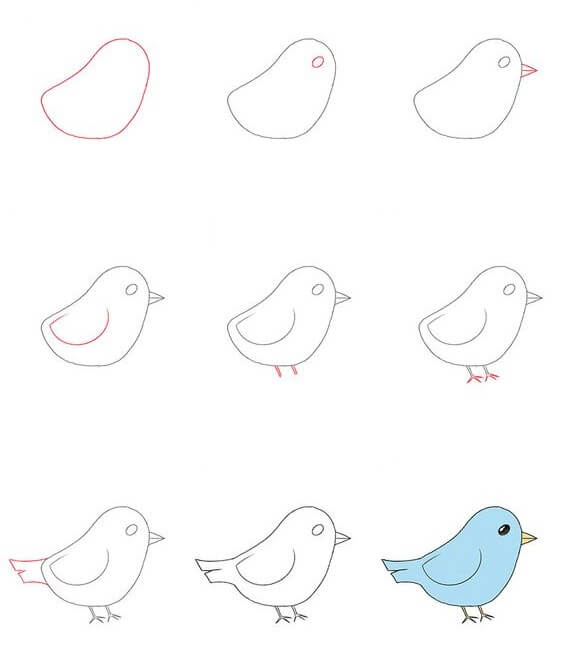 Idée d'oiseau (18) dessin