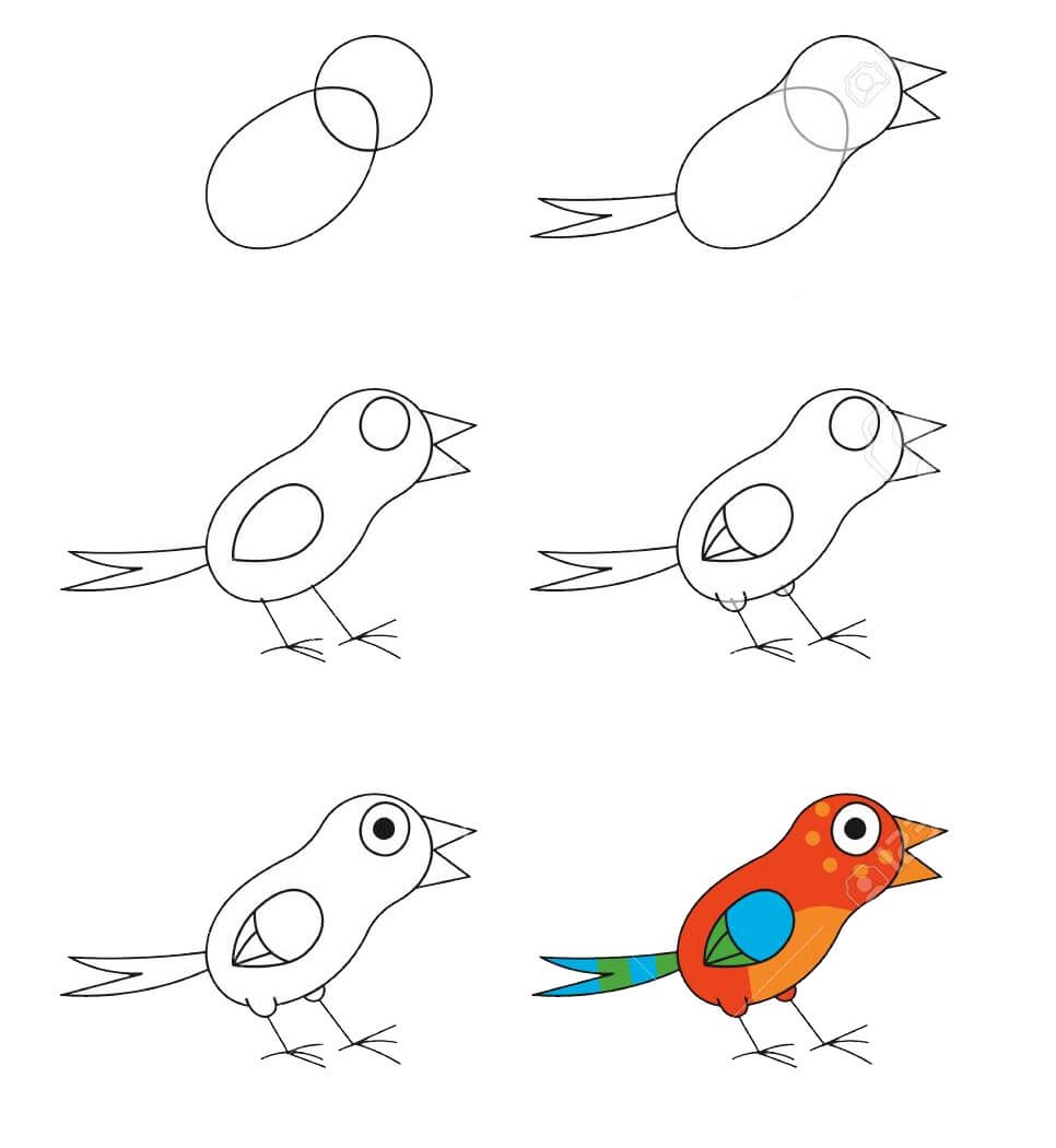 Idée d'oiseau (23) dessin