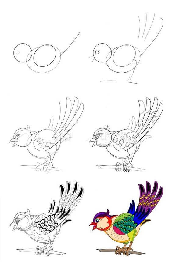 Idée d’oiseau (26) dessin