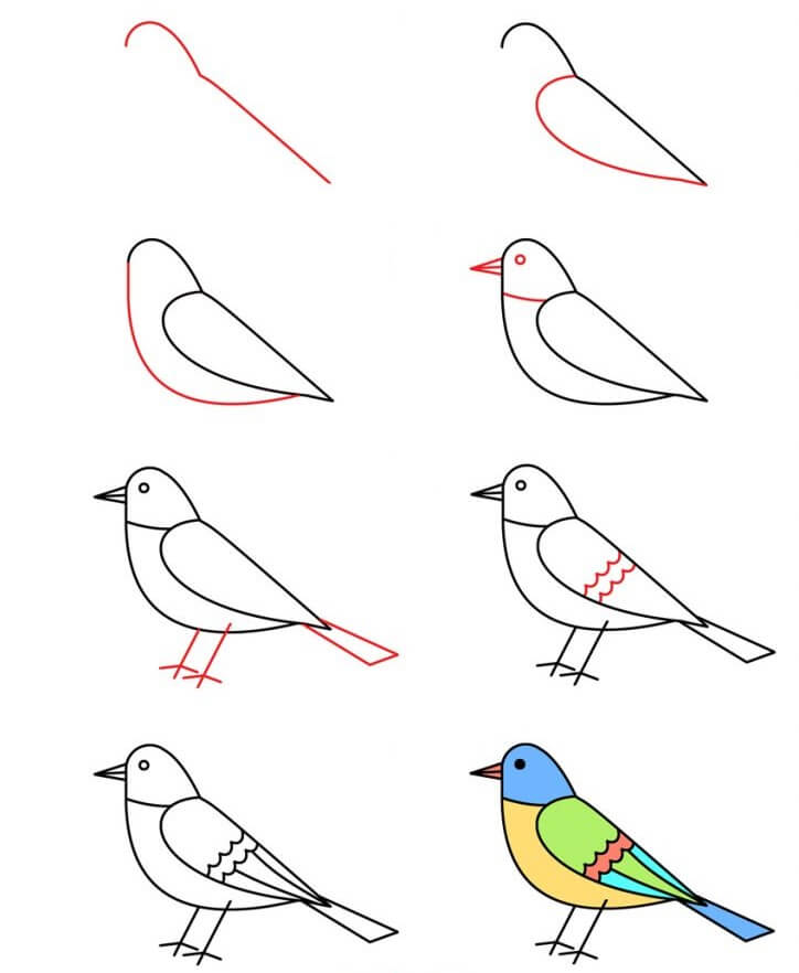 Idée d’oiseau (6) dessin