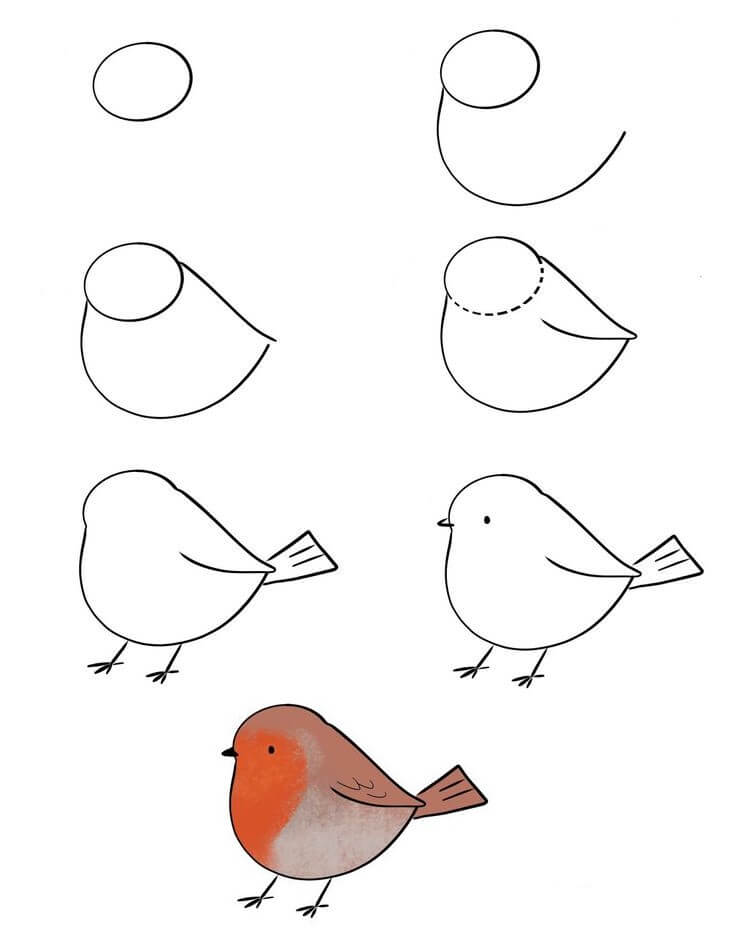 Idée d'oiseau (9) dessin