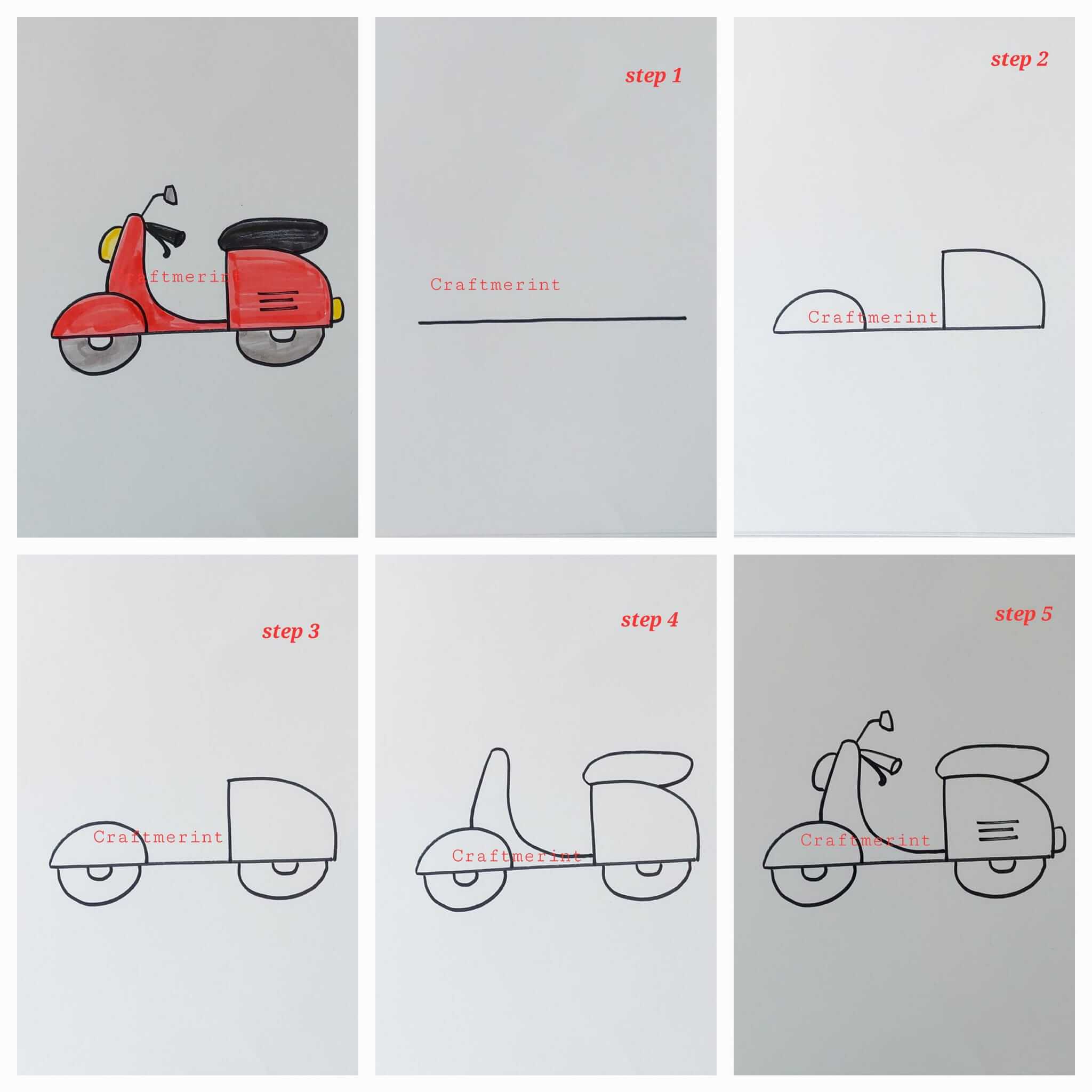 idées de moto dessin