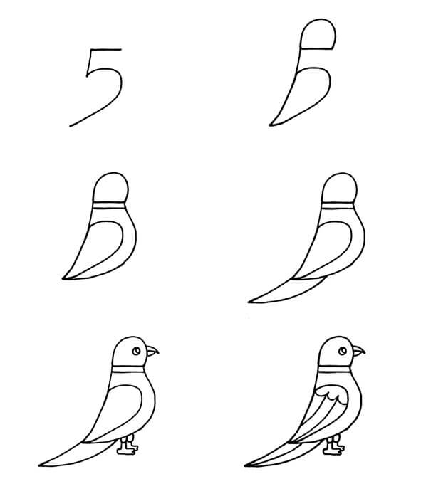 idées d'oiseaux (33) dessin