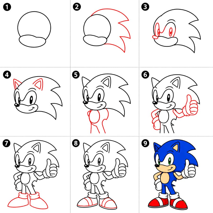 Sonic imprimer dessin